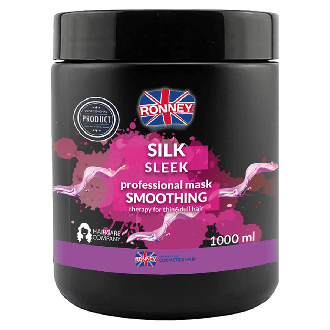 Ronney Silk Sleek Professional Mask Smoothing wygładzająca maska do włosów cienkich i matowych 1000ml