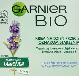 Garnier Bio Regenerating Lavandin Anti-Wrinkle Day Care krem przeciwzmarszczkowy do każdego typu cery na dzień 50ml