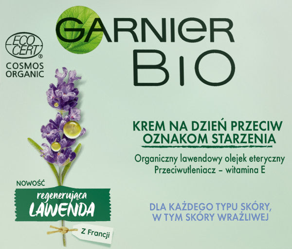 Garnier Bio Regenerating Lavandin Anti-Wrinkle Day Care krem przeciwzmarszczkowy do każdego typu cery na dzień 50ml
