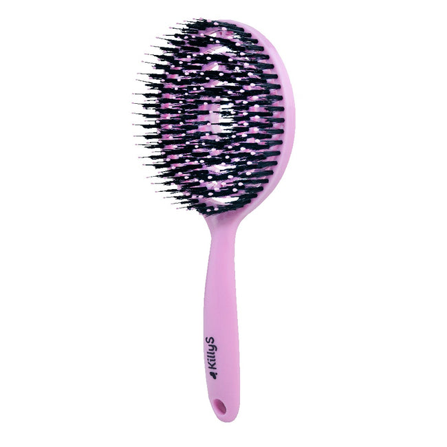 KillyS Ovalo Flexi Hair Brush owalna szczotka do włosów Pudrowy Róż