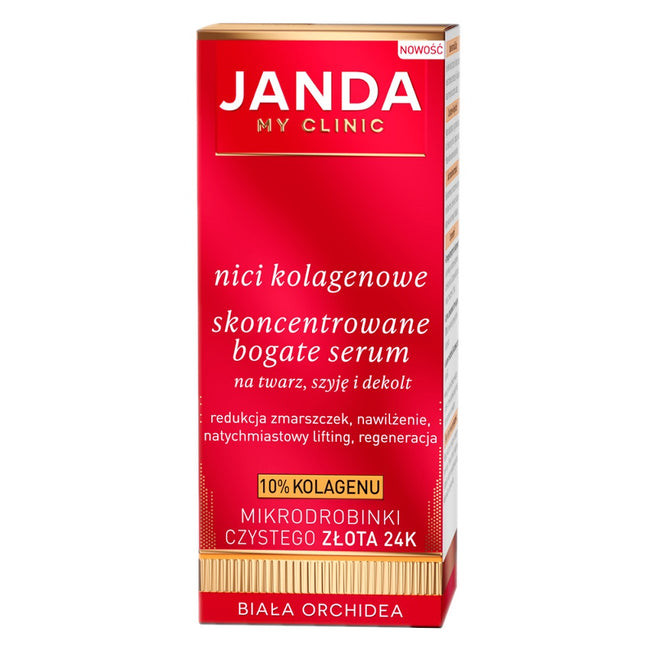 Janda Nici Kolagenowe skoncentrowane bogate serum na twarz szyję i dekolt 30ml