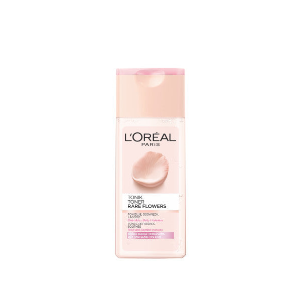 L'Oreal Paris Rare Flowers tonik łagodzący skóra sucha i wrażliwa 200ml