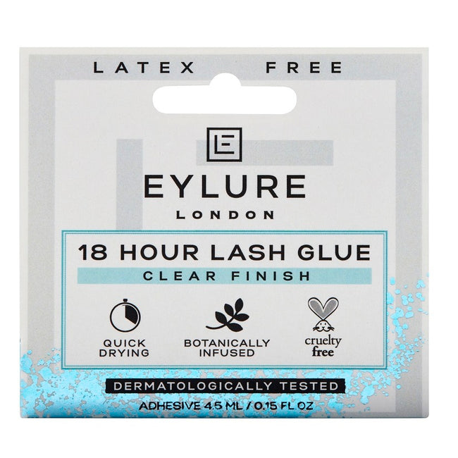 Eylure 18 Hour Lash Glue bezbarwny klej do rzęs bez lateksu Clear Finish 4.5ml
