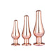 Dream Toys Gleaming Love Rose Gold Pleasure Plug Set zestaw korków analnych 3szt.