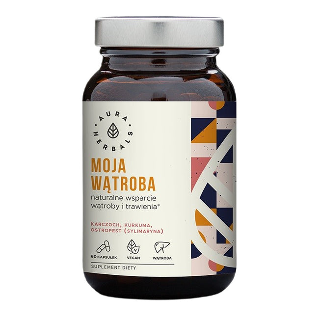 Aura Herbals Moja Wątroba naturalne wsparcie wątroby i trawienia suplement diety 60 kapsułek