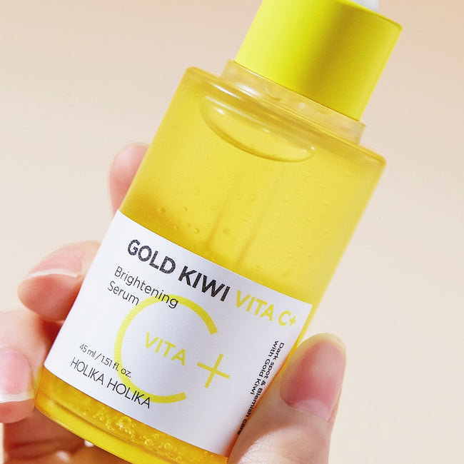 HOLIKA HOLIKA Gold Kiwi Vita C+ Brightening Serum nawilżające serum rozjaśniające 45ml + 23ml