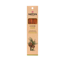 Sattva Natural Indian Incense naturalne indyjskie kadzidełko Cedr 15szt