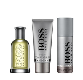 Hugo Boss Bottled zestaw woda toaletowa spray 100ml + dezodorant spray 150ml + żel pod prysznic 100ml
