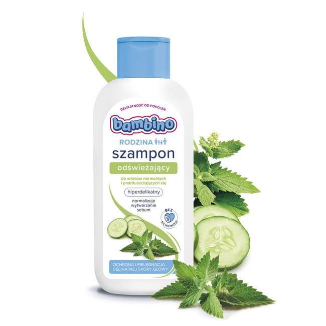 Bambino Rodzina szampon odświeżający do włosów normalnych i przetłuszczających się 400ml