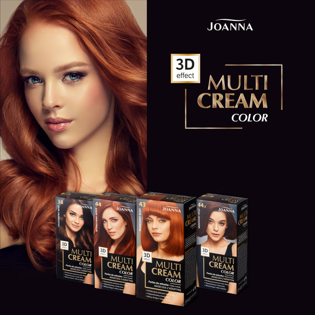 Joanna Multi Cream Color farba do włosów 43 Płomienny Rudy