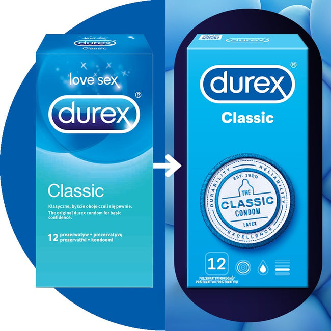 Durex Durex prezerwatywy Classic klasyczne 18 szt