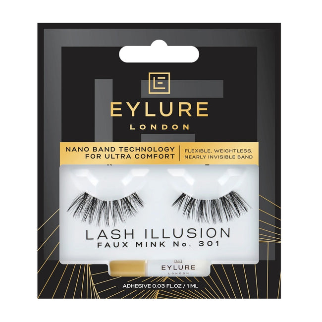 Eylure Lash Illusion Lashes sztuczne rzęsy z klejem No. 301