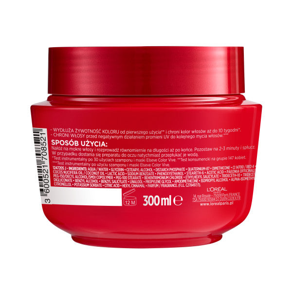 L'Oreal Paris Elseve Color-Vive maska do włosów farbowanych 300ml