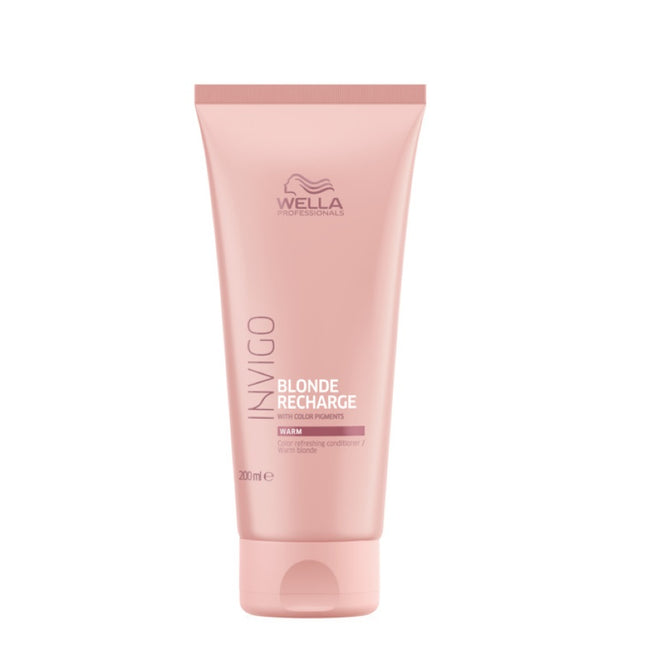 Wella Professionals Invigo Blonde Recharge Color Refreshing Conditioner odżywka z pigmentami koloru do włosów w kolorze ciepłego blondu 200ml