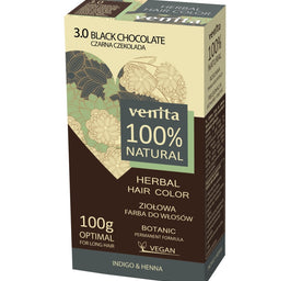 Venita Herbal Hair Color ziołowa farba do włosów 3.0 Czarna Czekolada 100g