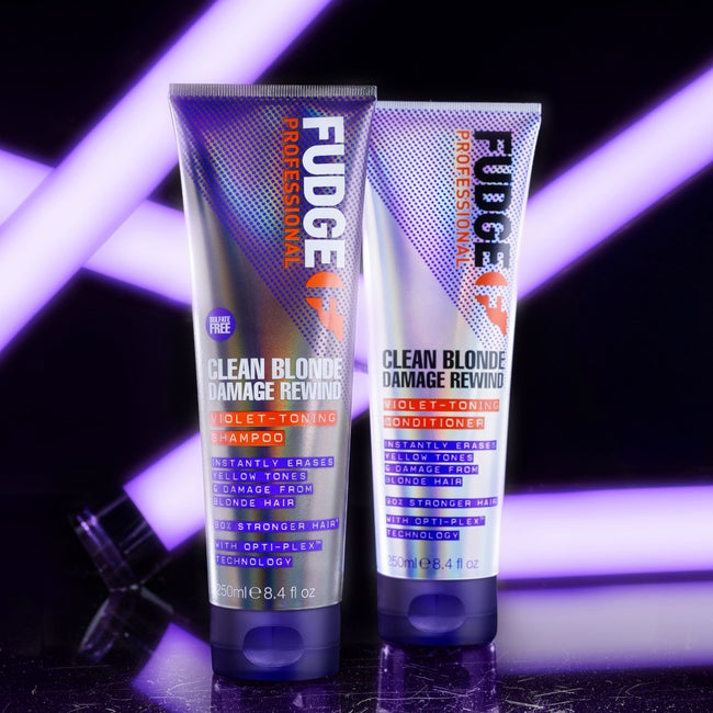 Fudge Clean Blonde Damage Rewind Violet-Toning Conditioner odżywka regenerująca i tonująca włosy blond 1000ml