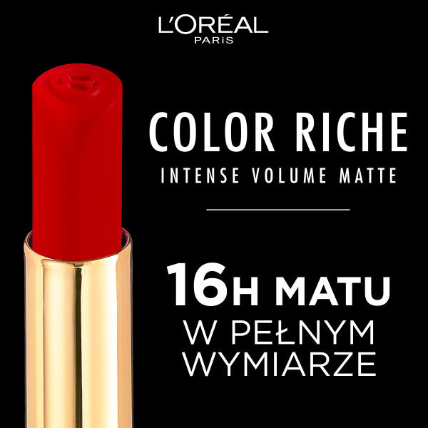 L'Oreal Paris Color Riche Intense Volume Matte matowa pomadka do ust 336 Rouge Avant-Garde 1.8g