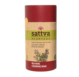 Sattva Natural Herbal Dye for Hair naturalna ziołowa farba do włosów Red Wine 150g