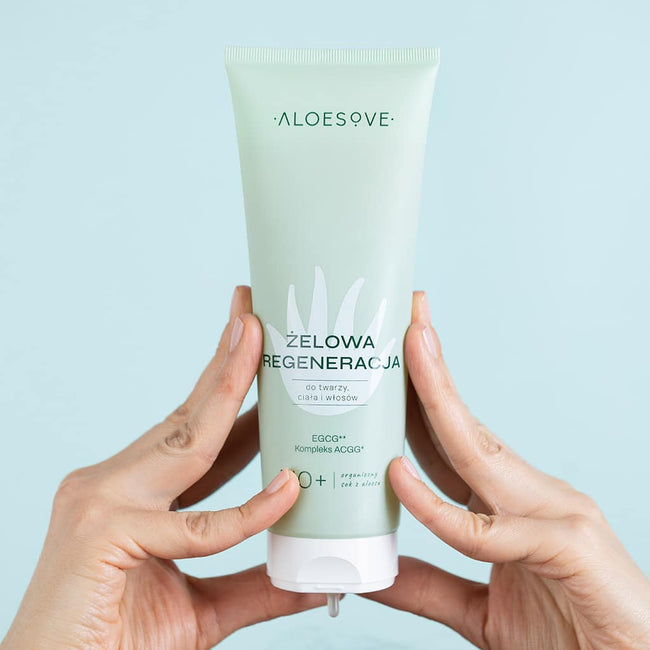 ALOESOVE BIO+ żelowa regeneracja do twarzy ciała i włosów 250ml