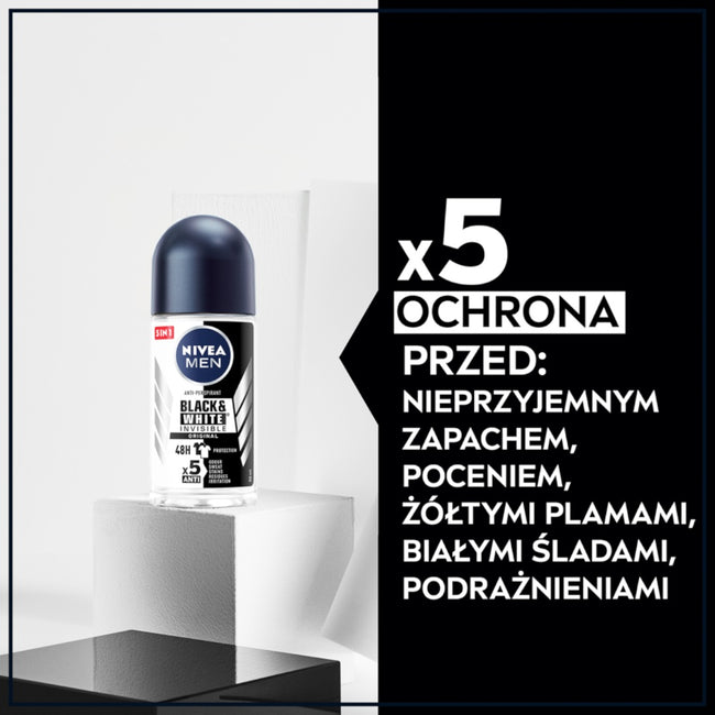 Nivea Men Black&White Invisible Original antyperspirant w kulce 50ml