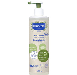 Mustela Organic Cleansing Gel organiczny żel do mycia ciała i włosów 400ml