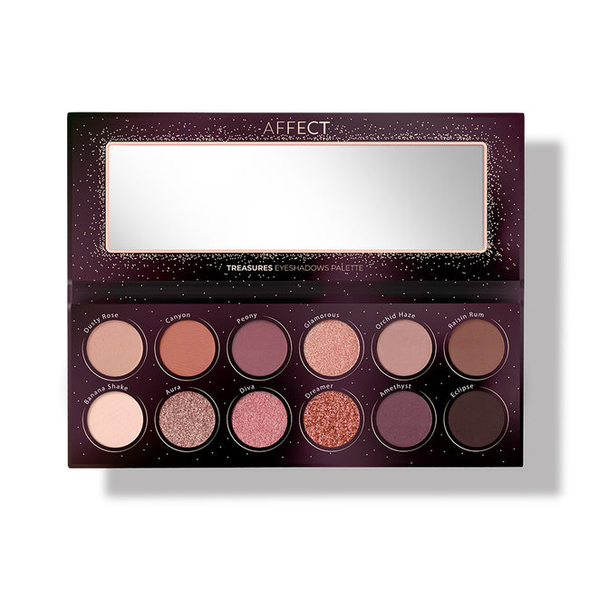 Affect Treasures Eyeshadows Palette paleta cieni do powiek 12x2g