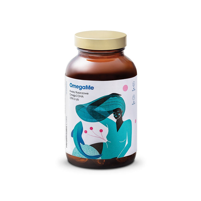 HealthLabs OmegaMe kwasy tłuszczowe Omega 3 DHA i EPA z ryb suplement diety 120 kapsułek