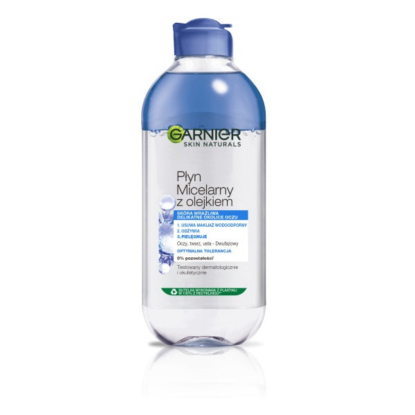 Garnier Skin Naturals pielęgnujący płyn micelarny z ekstraktem z bławatka 400ml
