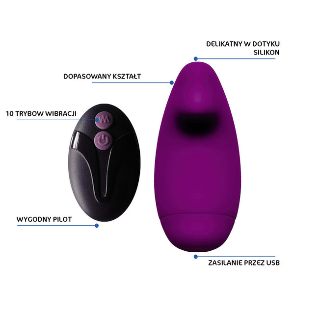 Unimil Discreet Clitoral Massager dyskretny wibrator do stymulacji łechtaczki