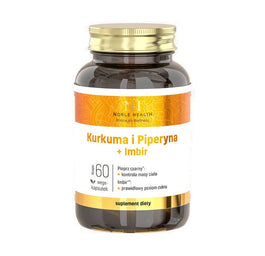Noble Health Kurkuma i Piperyna + Imbir suplement diety 60 kapsułek