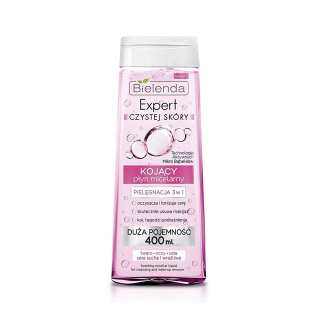 Bielenda Expert Czystej Skóry kojący płyn micelarny 3w1 400ml