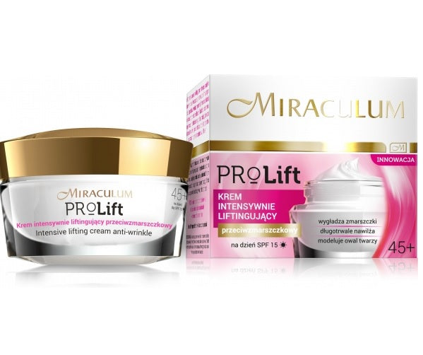 Miraculum Pro Lift Intensive Lifting Cream krem intensywnie liftingujący przeciwzmarszczkowy na dzień 45+ 50ml