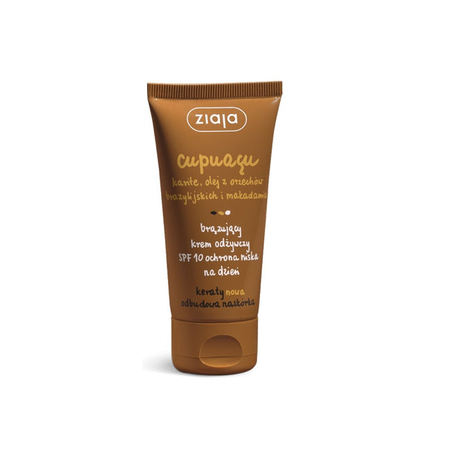Ziaja Cupuacu brązujący krem odżywczy na dzień SPF10 50ml