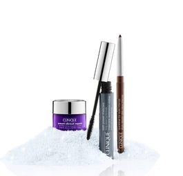 Clinique Power Lashes zestaw Lash Power™ Long-Wearing Formula Black Onyx 6ml + Quickliner™ For Eyes Intense Intense Chocolate. 0.14g + Smart Clinical Repair™ Wrinkle Correcting Eye Cream 5ml