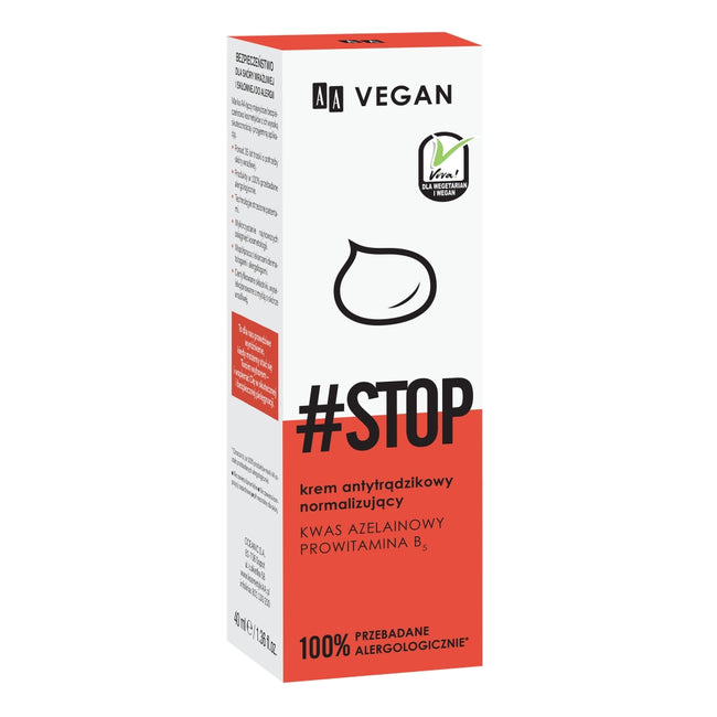 AA Vegan antytrądzikowy krem normalizujący 40ml