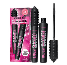 Benefit Double The Volume Travel Set zestaw pogrubiający tusz do rzęs Black 2x8.5g