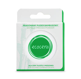 Ecocera Bamboo Pressed Powder prasowany puder bambusowy dla cery tłustej i mieszanej 10g