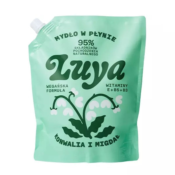 Luya Mydło do rąk w płynie Konwalia i Migdał Refill 800ml