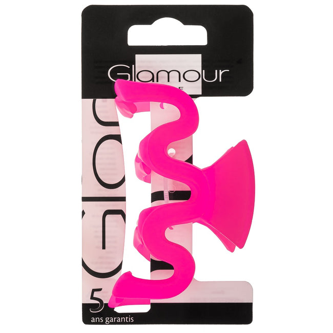Glamour Neon klamra zygzak Magenta