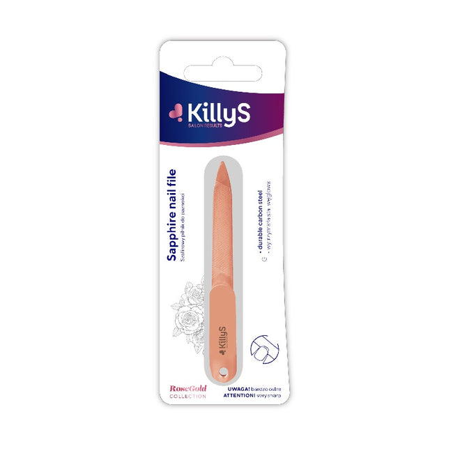 KillyS Sapphire Nail File szafirowy pilnik do paznokci Rose Gold