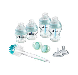 Tommee Tippee Closer To Nature Advanced Anti-Colic antykolkowy zestaw startowy dla noworodka butelka 150ml x2 + butelka 260ml x2 + szczotka do butelek + smoczek 0-6m
