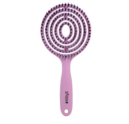 KillyS Ovalo Flexi Hair Brush owalna szczotka do włosów Pudrowy Róż