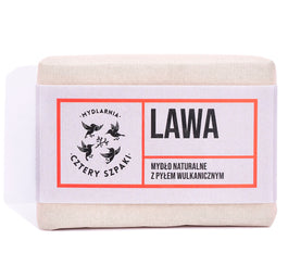 Mydlarnia Cztery Szpaki Naturalne mydło w kostce z pyłem wulkanicznym Lawa 110g