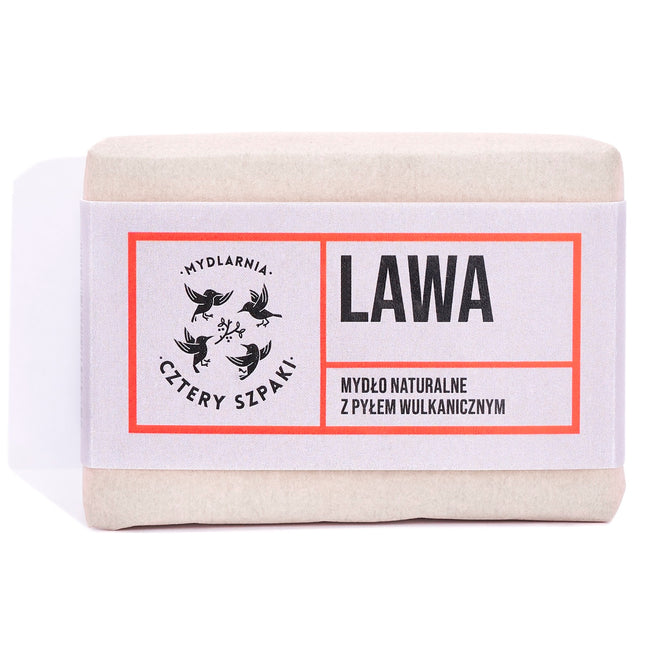 Mydlarnia Cztery Szpaki Naturalne mydło w kostce z pyłem wulkanicznym Lawa 110g