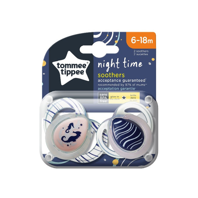 Tommee Tippee Night Time smoczek uspokajający 6-18m 2szt