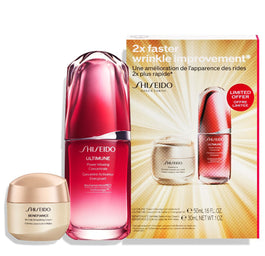 Shiseido Zestaw Power Wrinkle Smoothing Set Benefiance Wrinkle Smoothing Cream 30ml + Ultimune Power Infusing Concentrate 50ml
