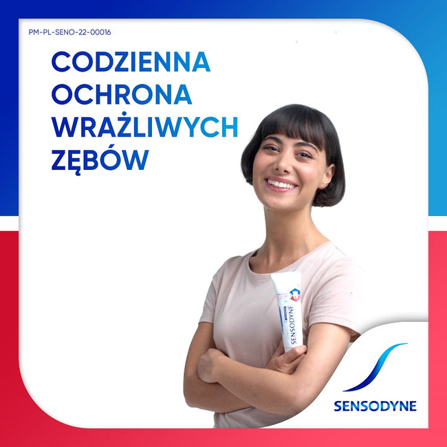 Sensodyne Nadwrażliwość & Dziąsła Mint pasta z fluorem do nadwrażliwych zębów i dziąseł o smaku miętowym 75ml