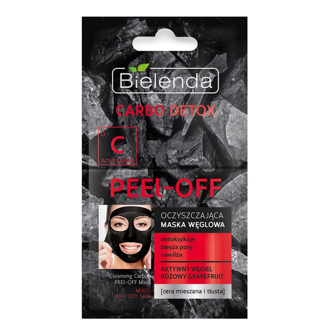 Bielenda Carbo Detox Peel-Off oczyszczająca maska węglowa 2x6g