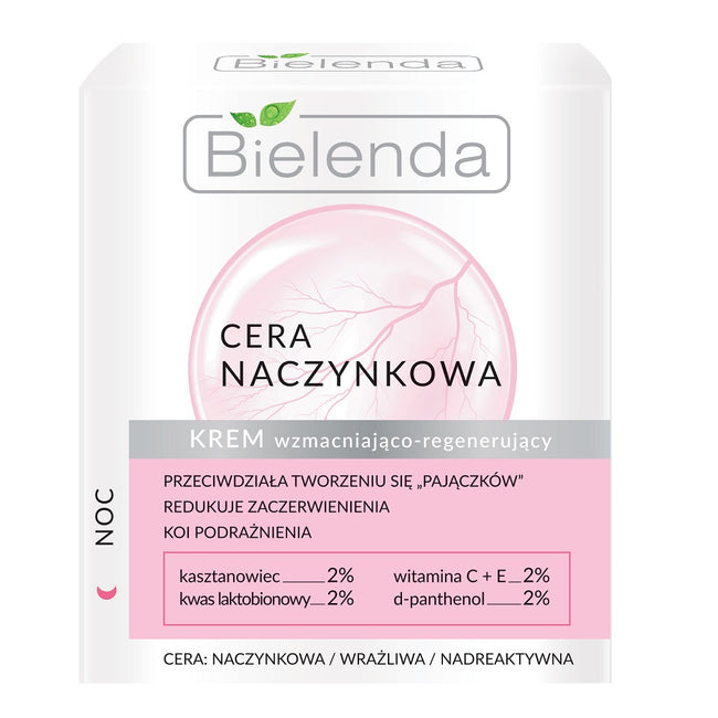Bielenda Cera Naczynkowa krem wzmacniająco-regenerujący na noc 50ml