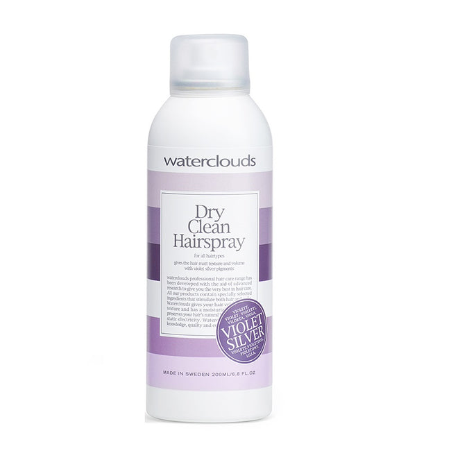 Waterclouds Violet Silver Dry Clean Hairspray suchy szampon neutralizujący ciepłe odcienie blond włosów 200ml